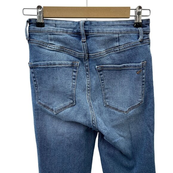 William Rast Super High Waist Ankle Skinny Jeans Raw Hem Denim Women's Junior 27 - Picture 12 of 13